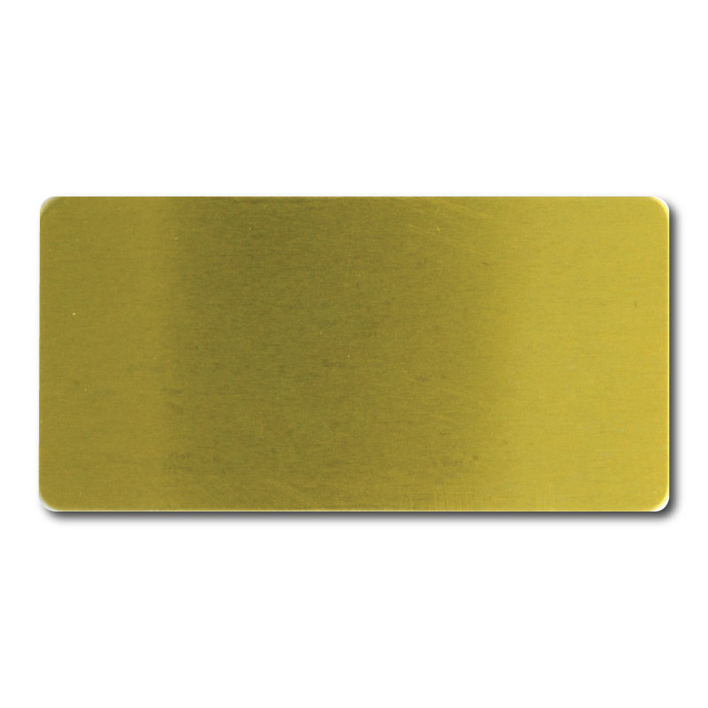 3" BY 1.5" Rectangle Metal Personalized Name Badge