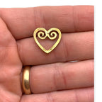 Heart Swirl Lapel Pin