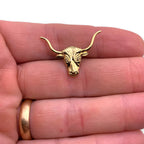 A06 Longhorn Steer Head Lapel Pin
