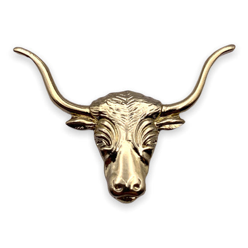 A06 Longhorn Steer Head Lapel Pin