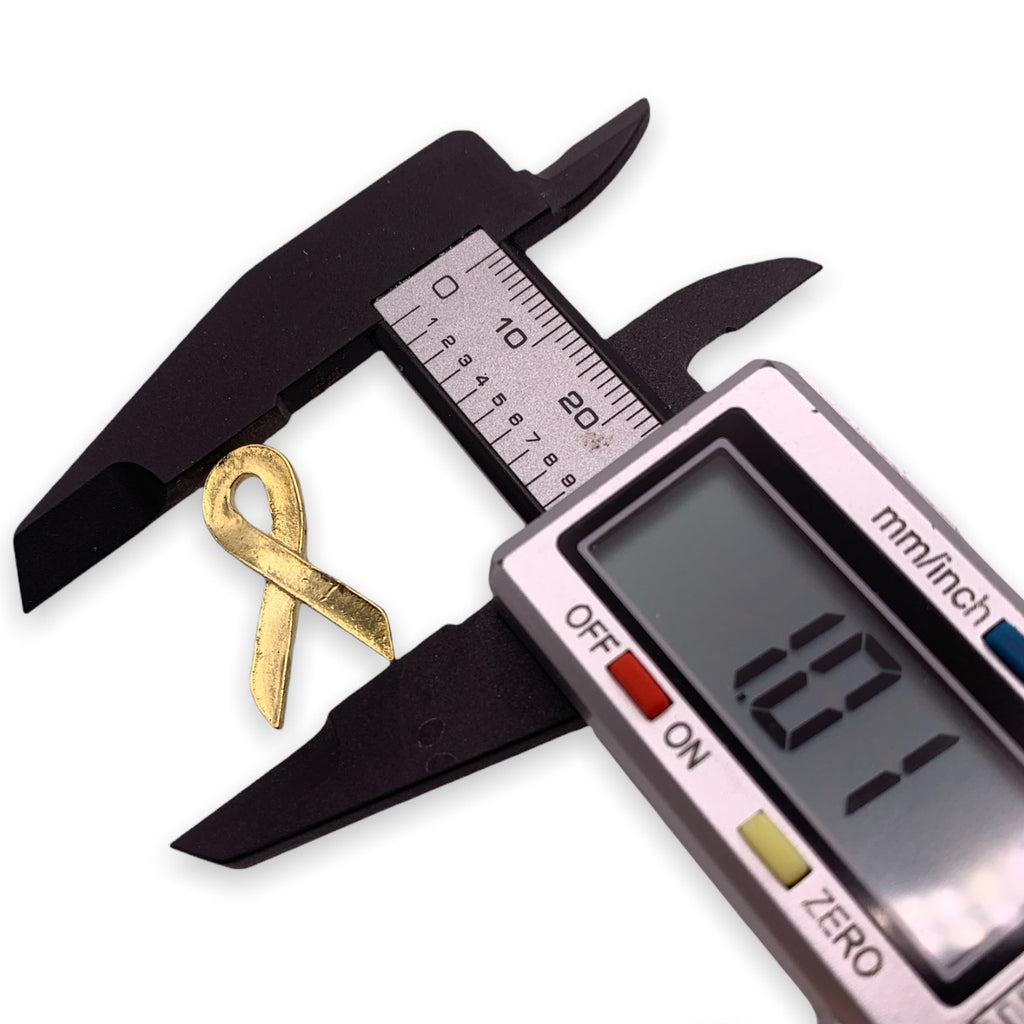 A26B - Gold Ribbon Lapel Pin