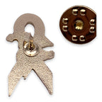 Red Ribbon Dove Pin
