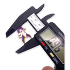 Purple Ribbon Dove Pin