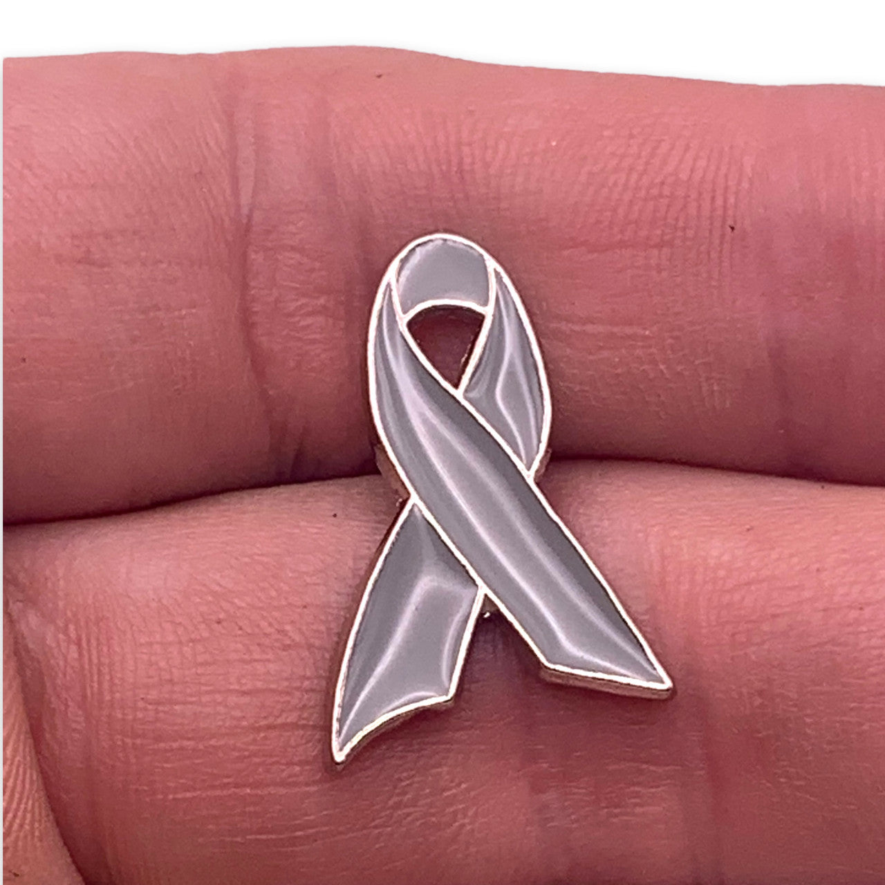 Gray Ribbon lapel Pin
