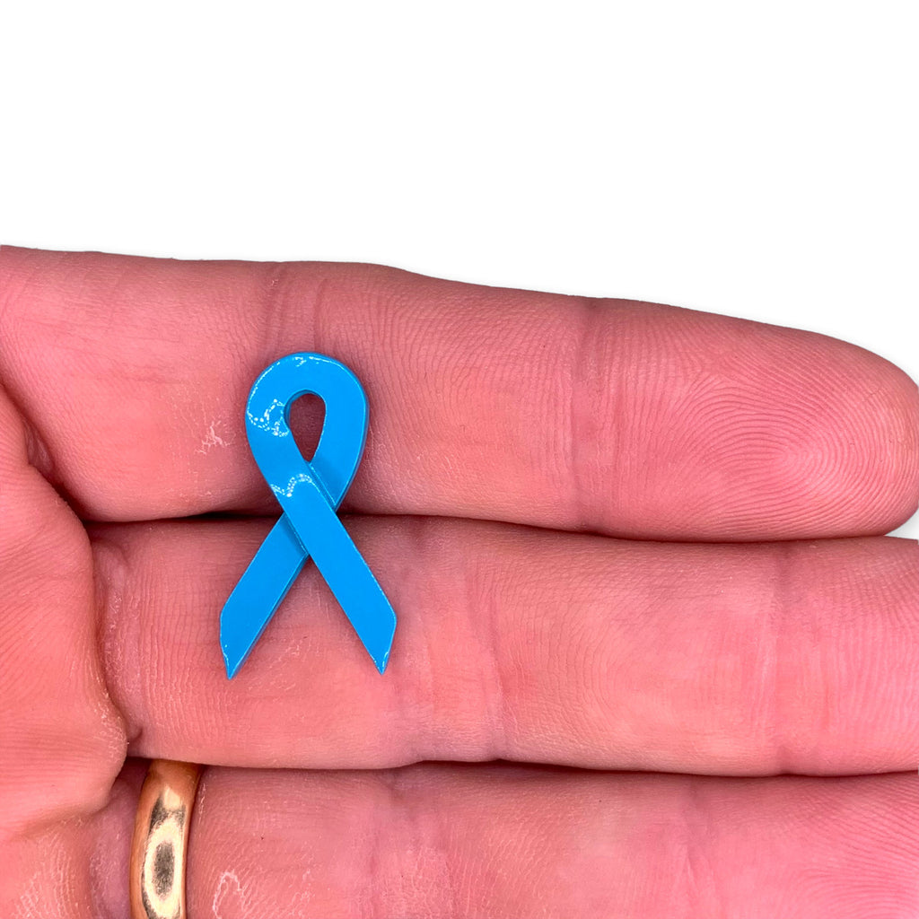 Light Blue Awareness RIbbon Lapel Pin