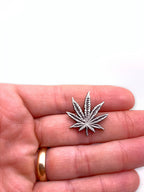 A38 - Marijuana Pot Leaf Lapel Pin
