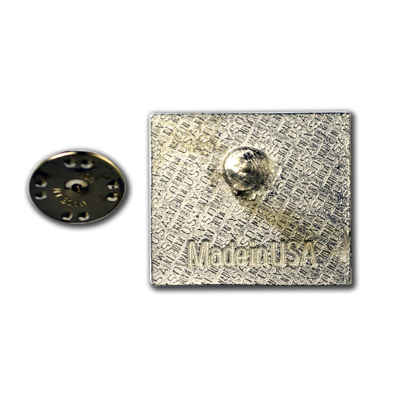 Back side showing Made in USA on each pin!