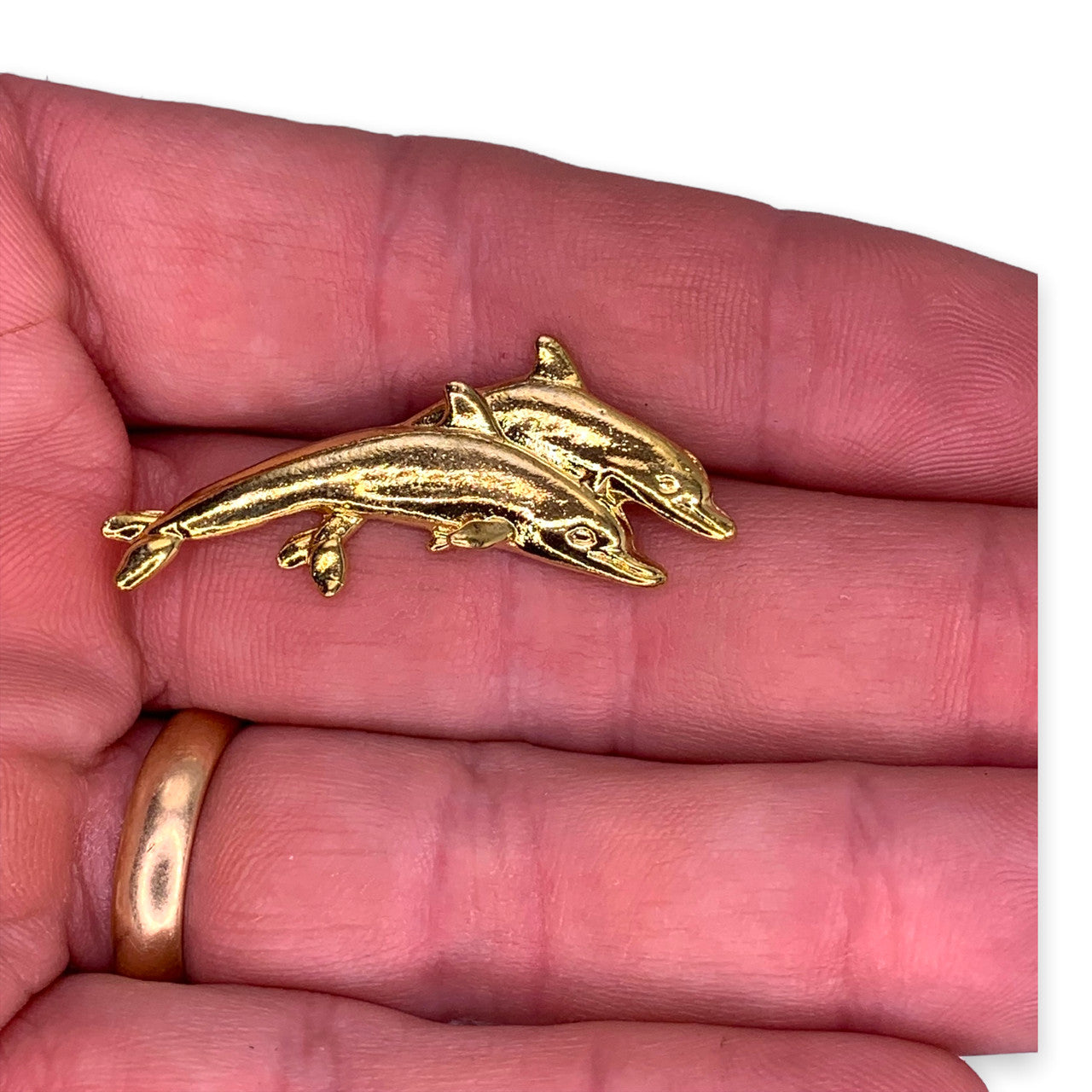 Double Dolphin Lapel Pin