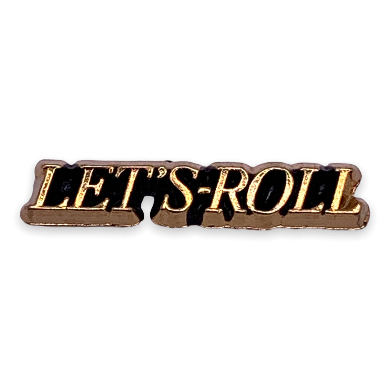 Let's Roll Lapel Pin (Text)