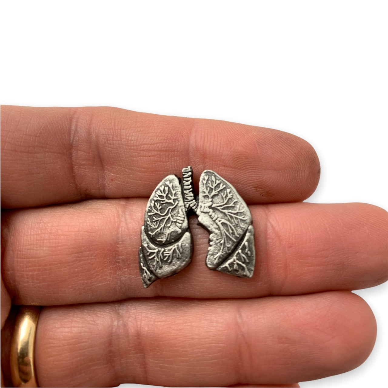 Human Lungs Lapel Pin