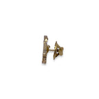 Cross Country Winged Shoe Lapel Pin