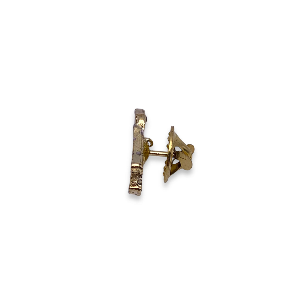 Cross Country Winged Shoe Lapel Pin