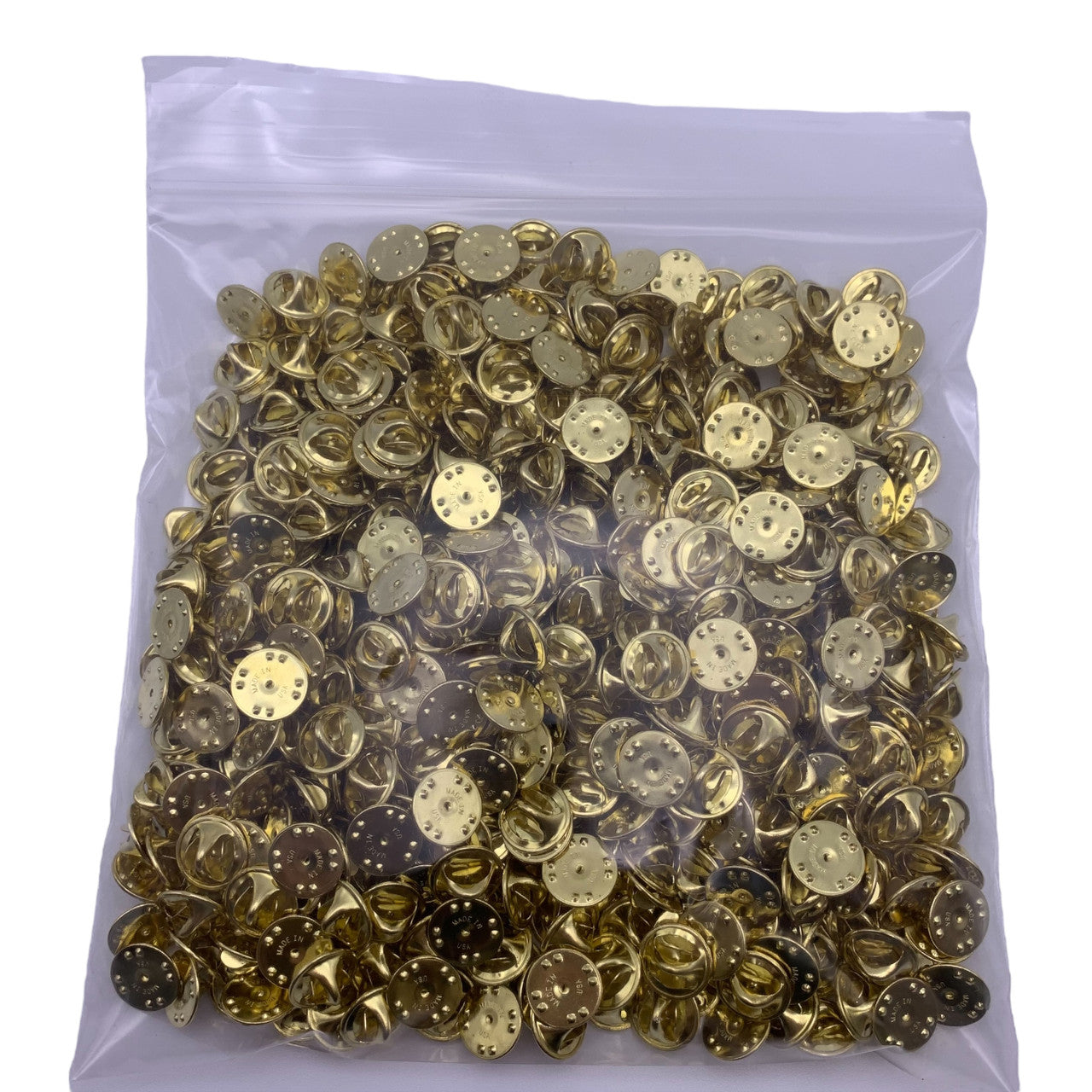 500 Brass Military Butterfly Clutch Pin Backs