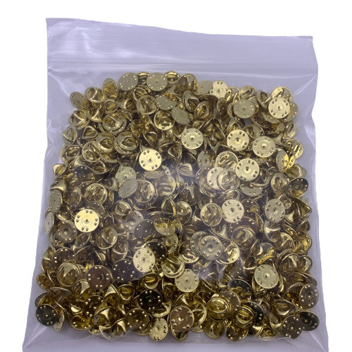 500 Brass Military Butterfly Clutch Pin Backs