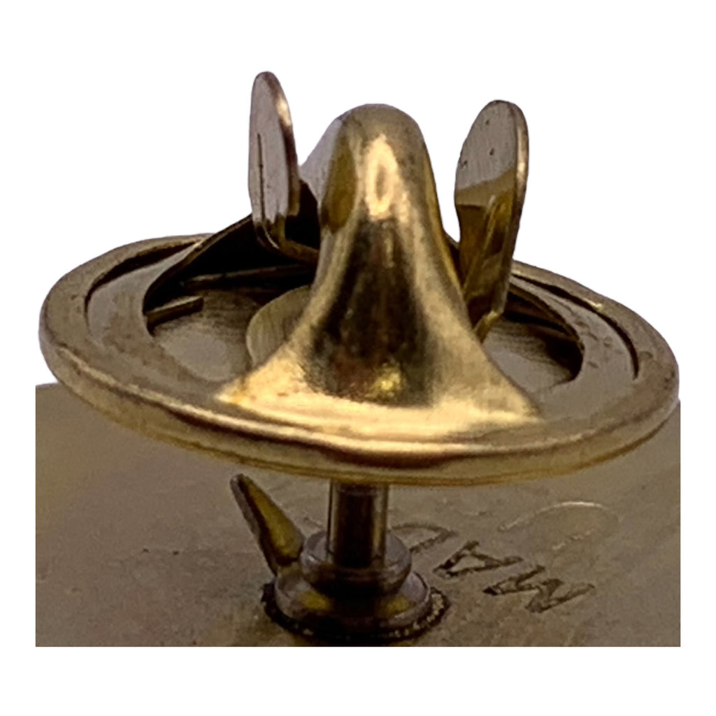 500 Brass Military Butterfly Clutch Pin Backs