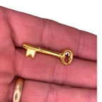 Skeleton Key Lapel Pin