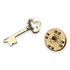 D02 Clover Head Skeleton Key Lapel Pin