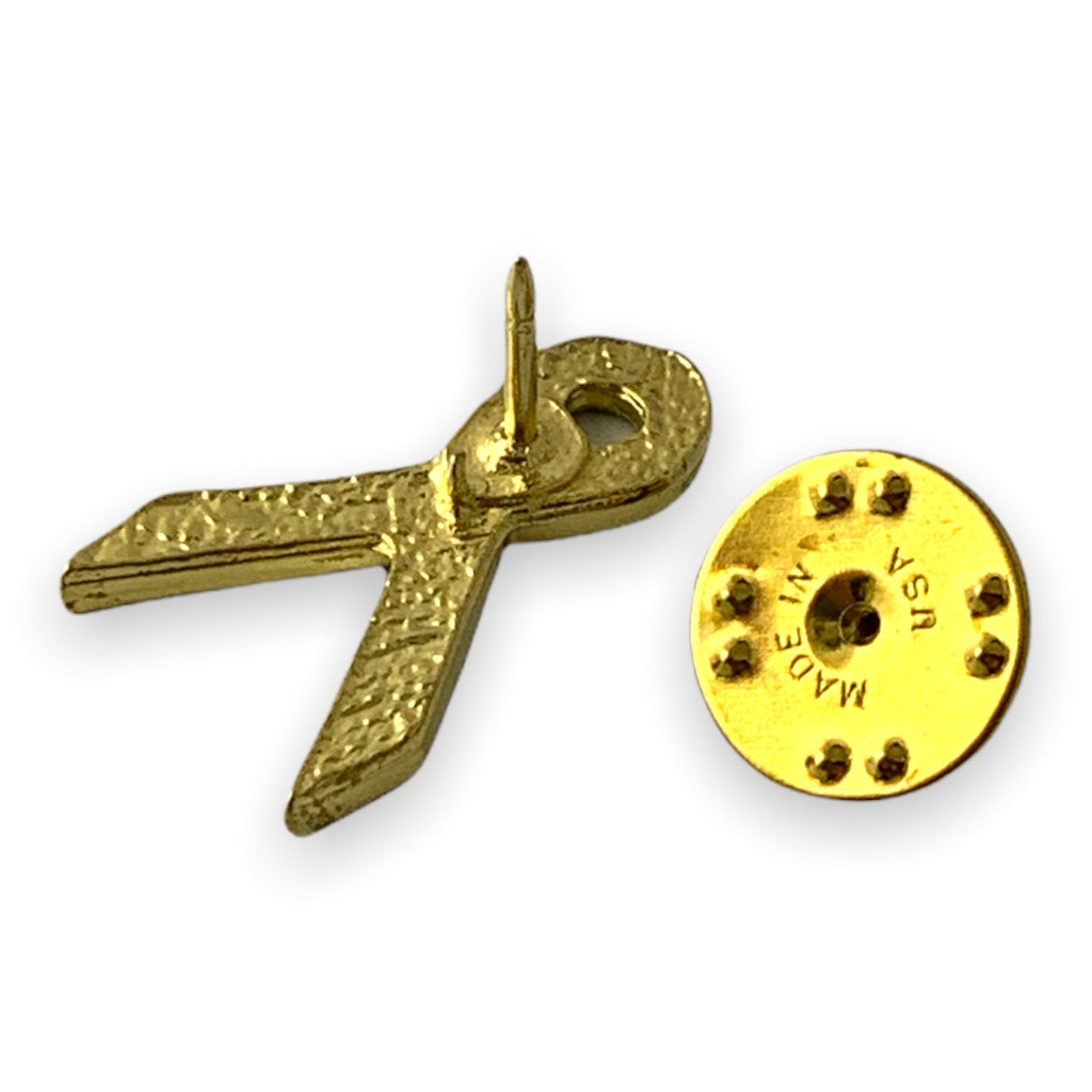 D09 - Black Ribbon Lapel Pin