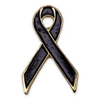 D09 - Black Ribbon Lapel Pin