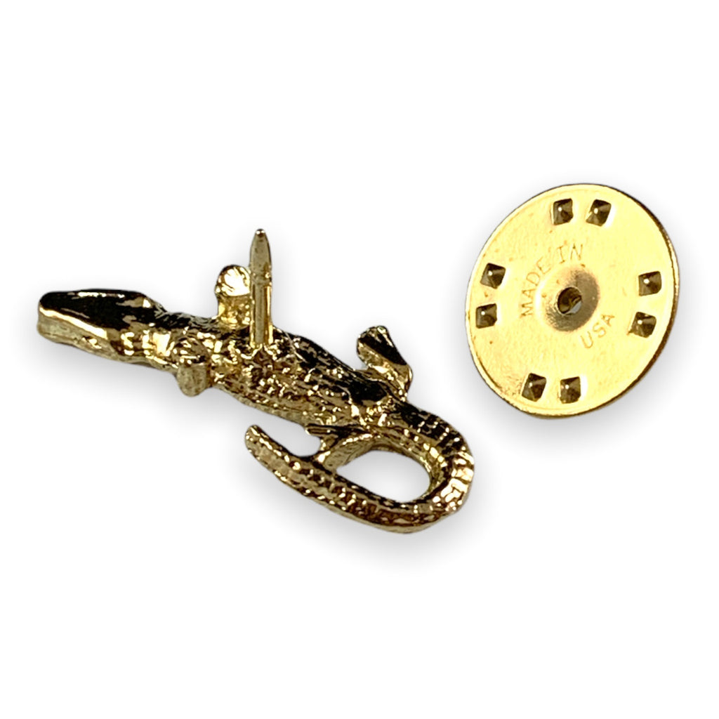 D14 Alligator Lapel Pin
