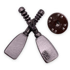 Crossed Oars Rowing Crew Lapel Pins