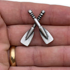 Crossed Oars Rowing Crew Lapel Pins