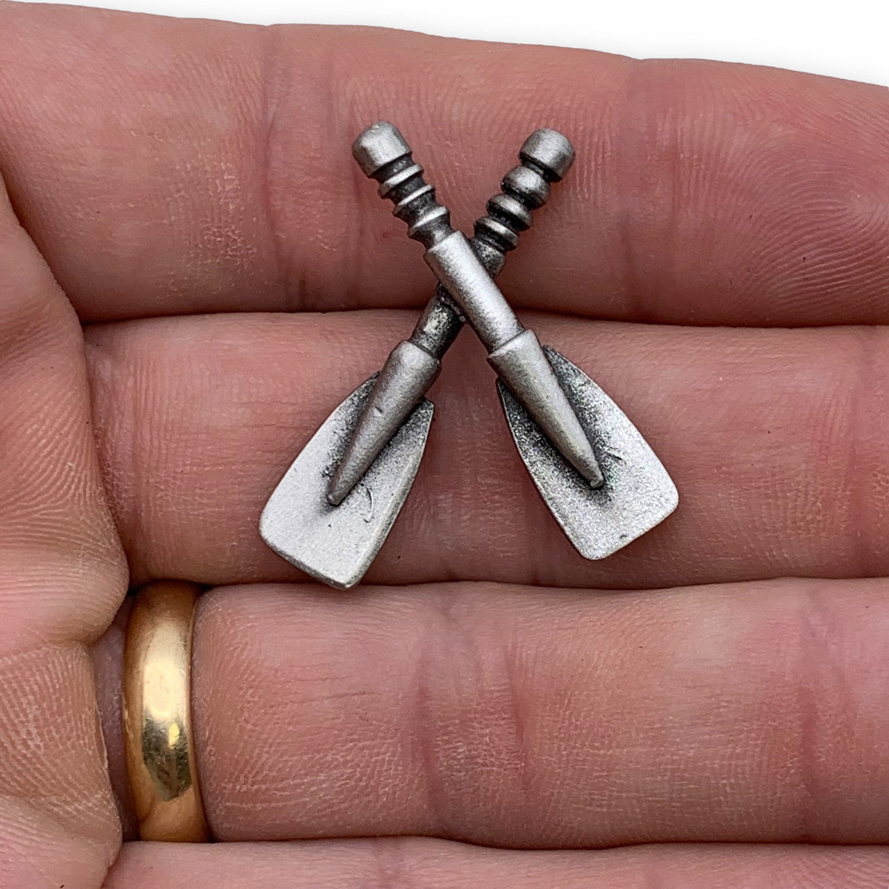 Crossed Oars Rowing Crew Lapel Pins