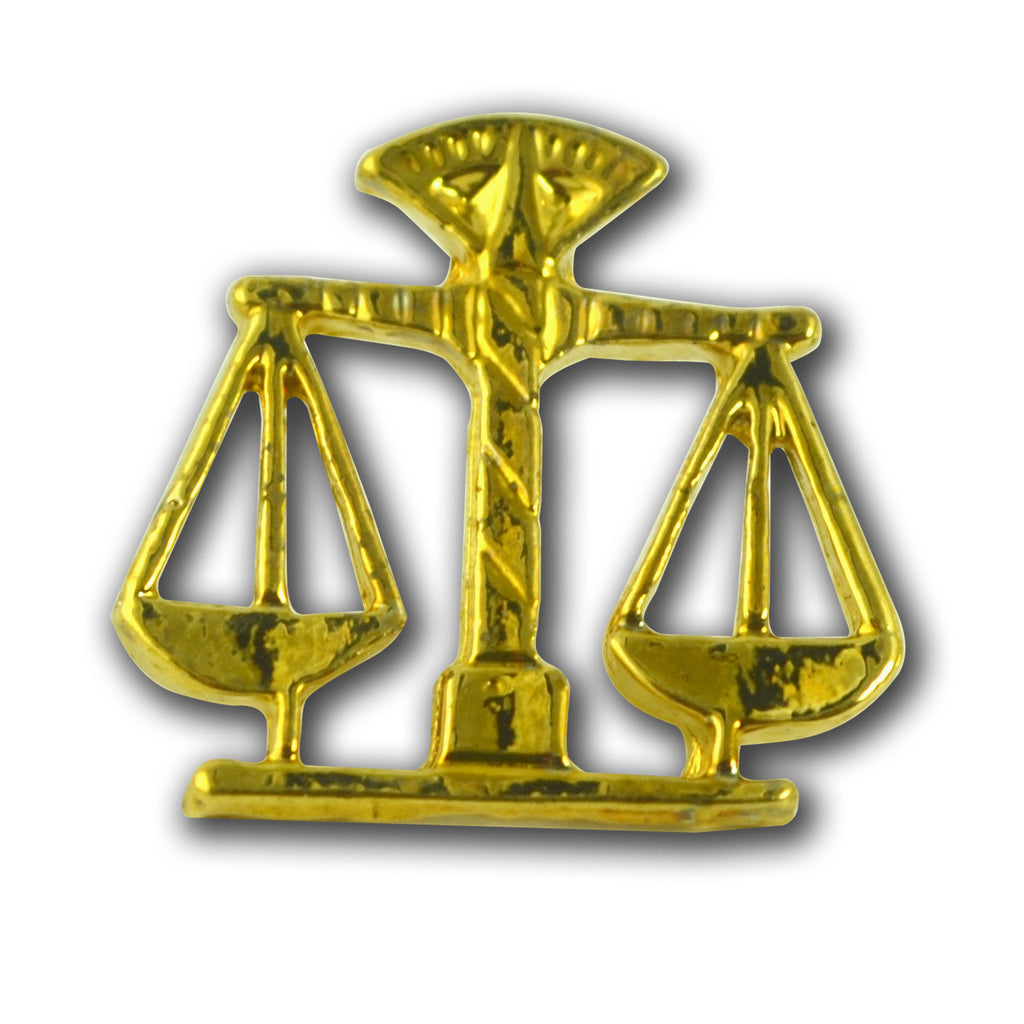 E03 Scales of Justice Lapel Pin