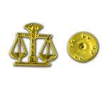 E03 Scales of Justice Lapel Pin