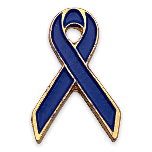 Blue Ribbon Lapel Pin