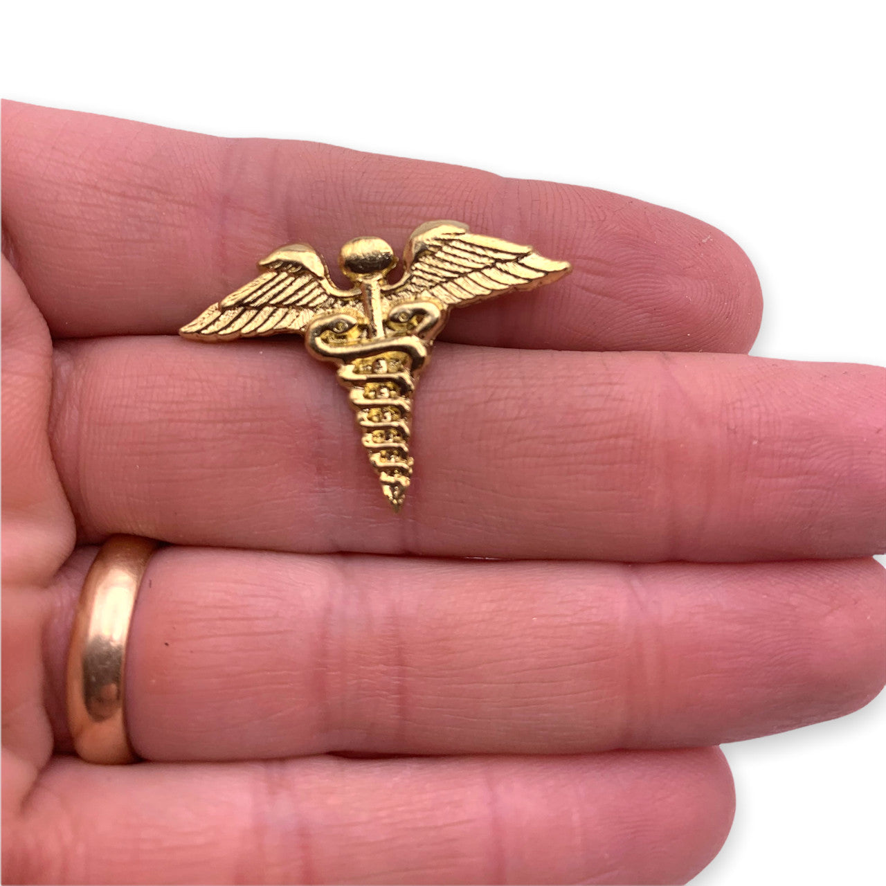 F19 Caduceus Lapel Pin