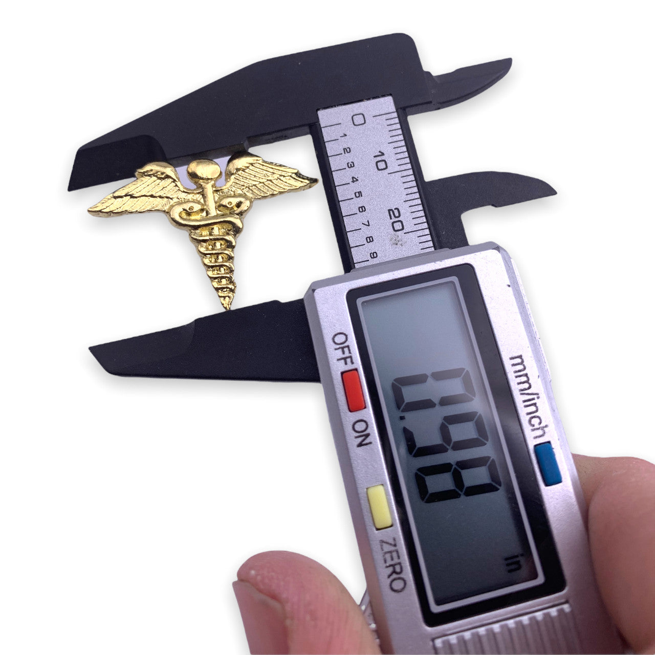 F19 Caduceus Lapel Pin