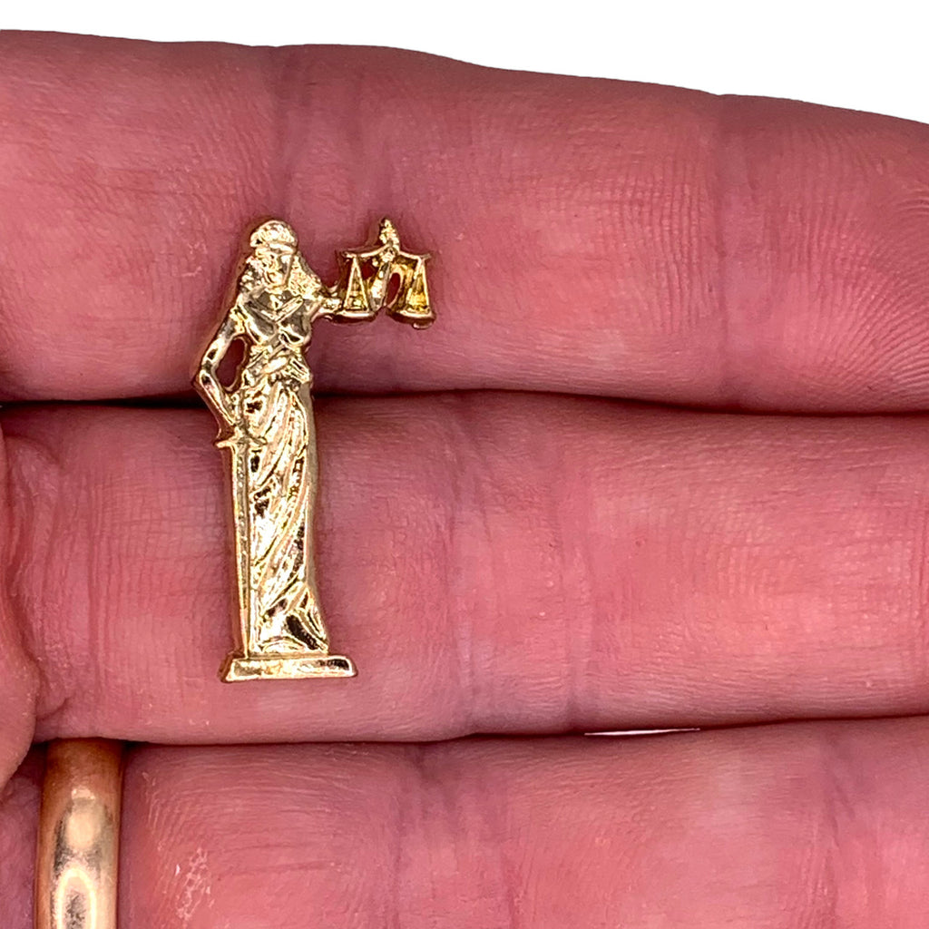 Lady of Justice Lapel Pin