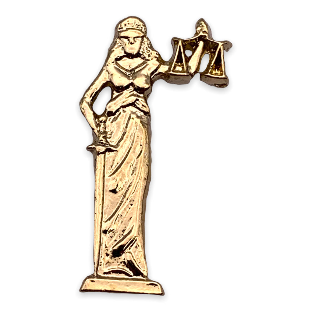 Lady of Justice Lapel Pin