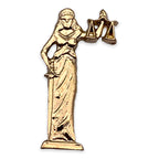 Lady of Justice Lapel Pin
