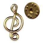 Treble Clef Lapel Pin