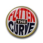 Flatten The Curve - Corona Virus Awareness Lapel Pin and Card Set of 3