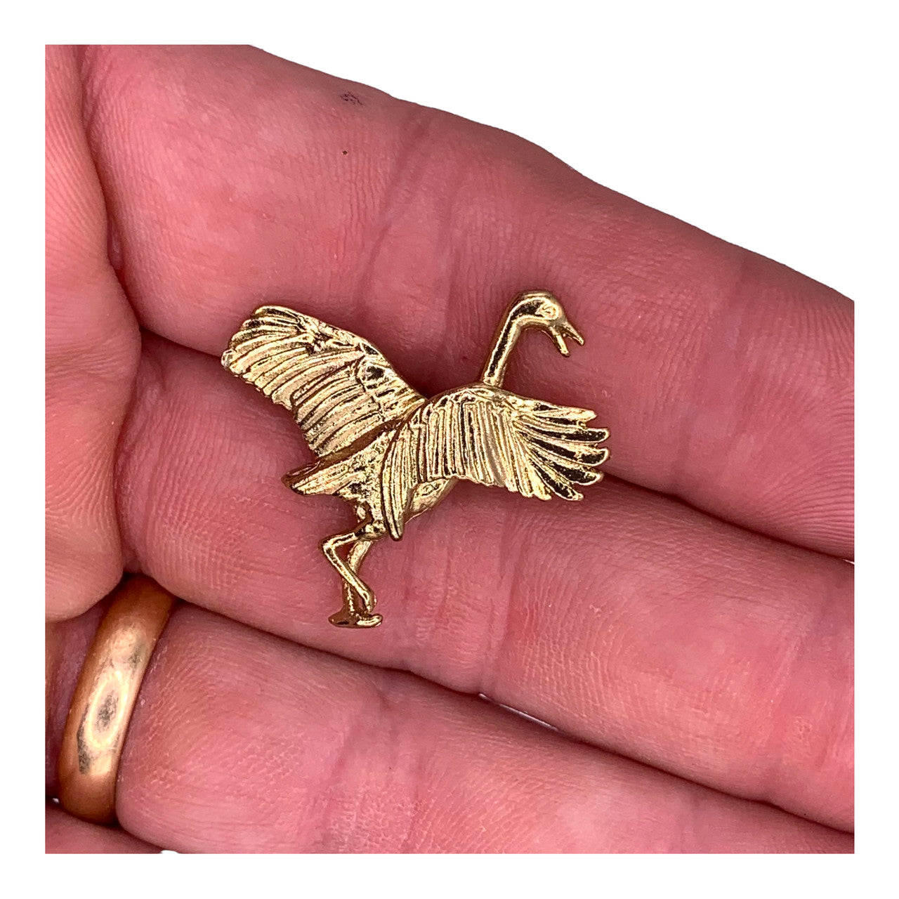 Crane Lapel Pin