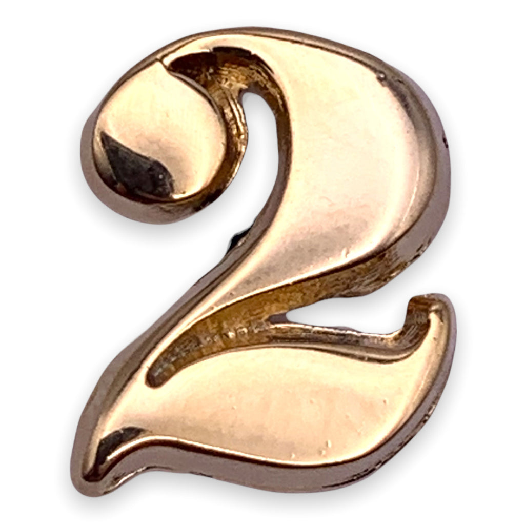 # 2 Number Two Lapel Pin