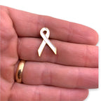 White Ribbon Lapel Pin