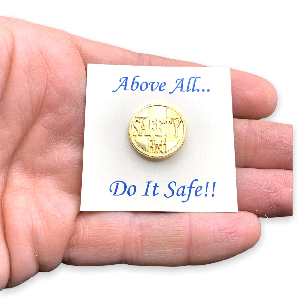 Safety First Lapel Pin