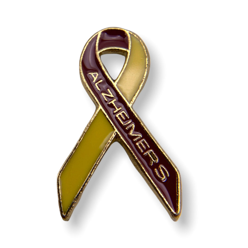 H29 Alzheimers Awareness Ribbon Lapel Pin