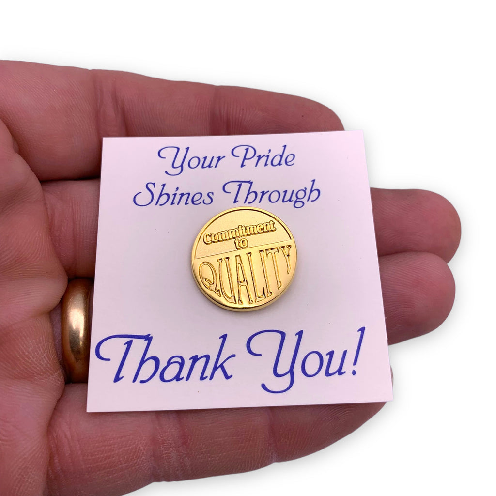 Commitment To Quality Lapel Pin