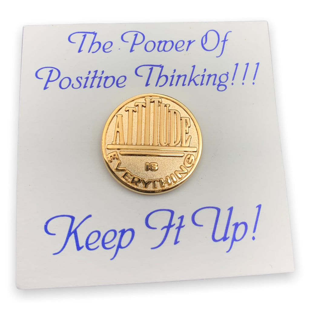 Attitude is Everything Lapel Pin and Gift Card