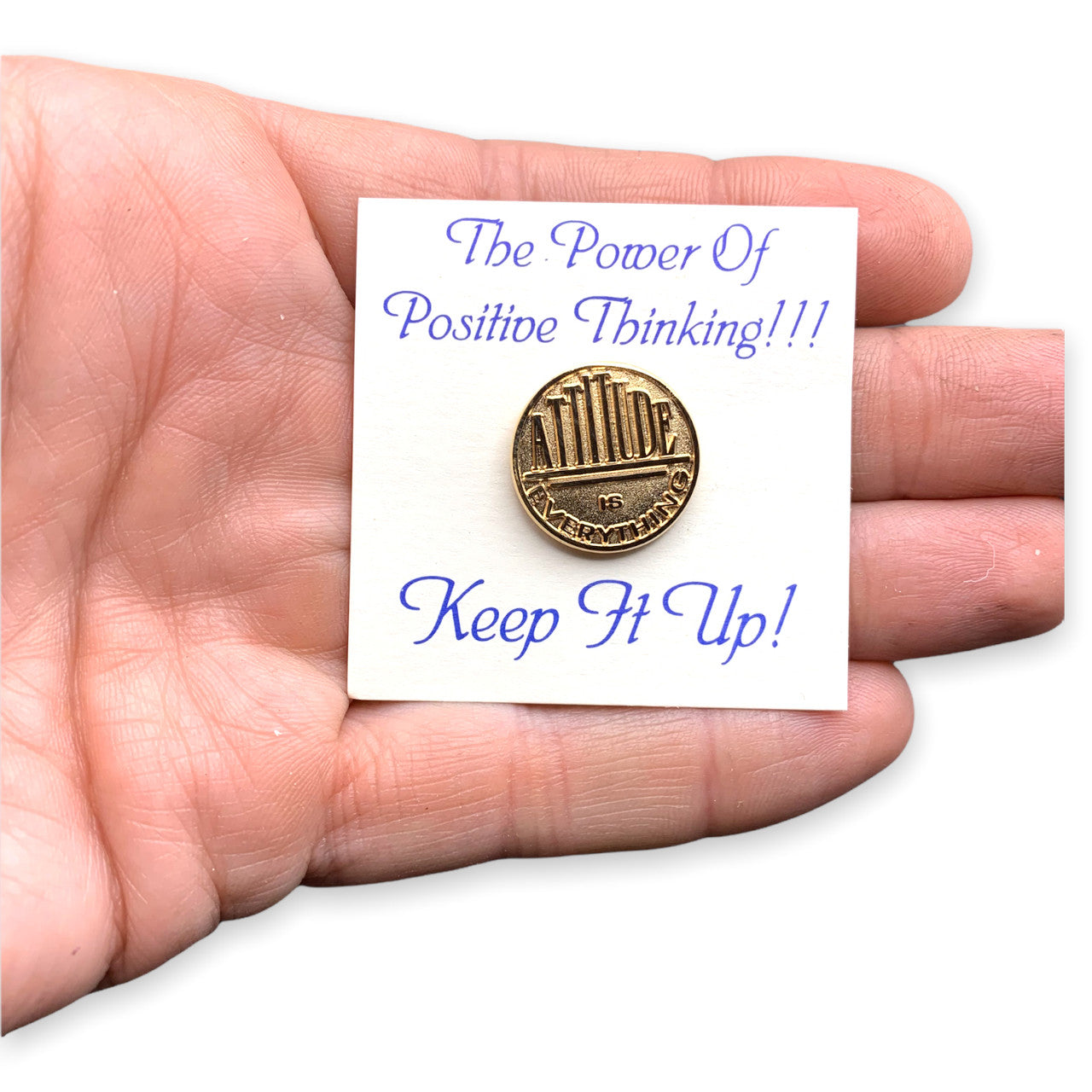 Attitude is Everything Lapel Pin and Gift Card