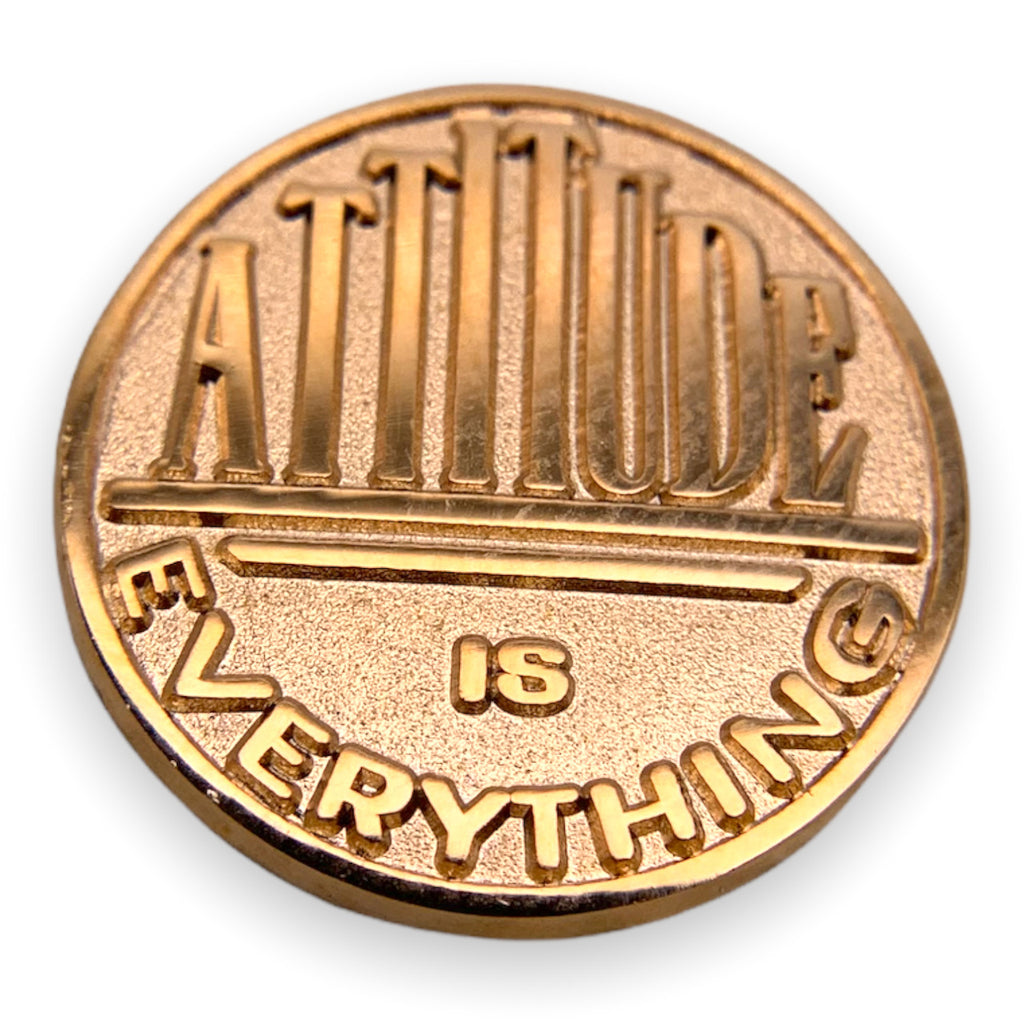 Attitude is Everything Lapel Pin and Gift Card