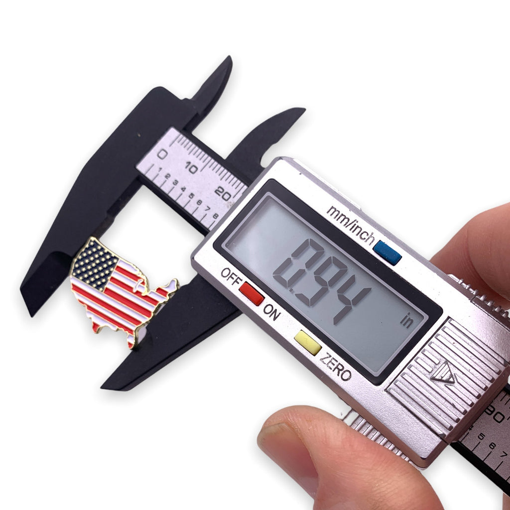United States Map Flag Lapel Pin