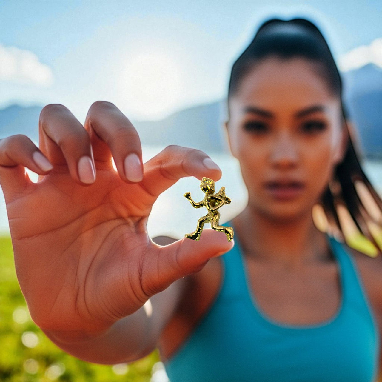 Running Angel Lapel Pin
