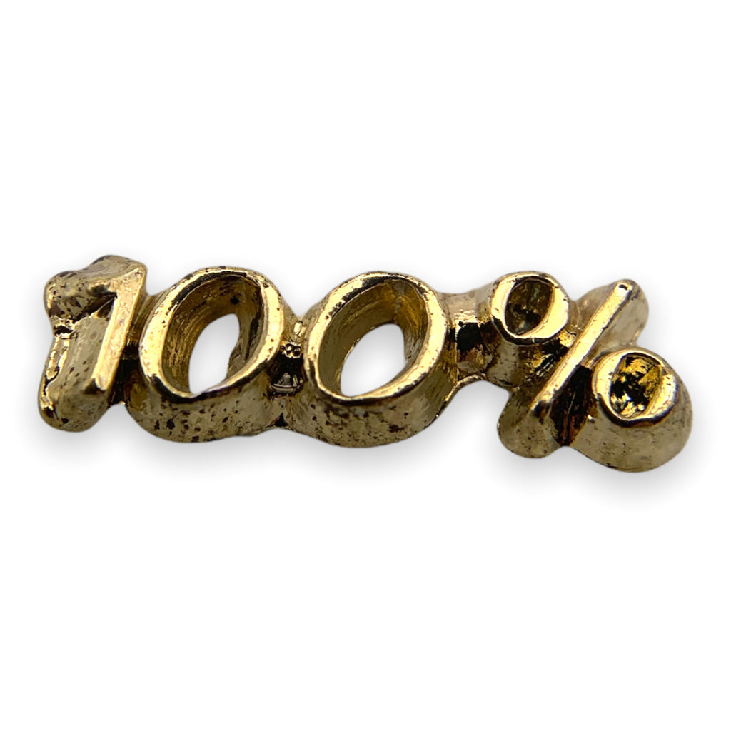 100 percent Lapel Pin