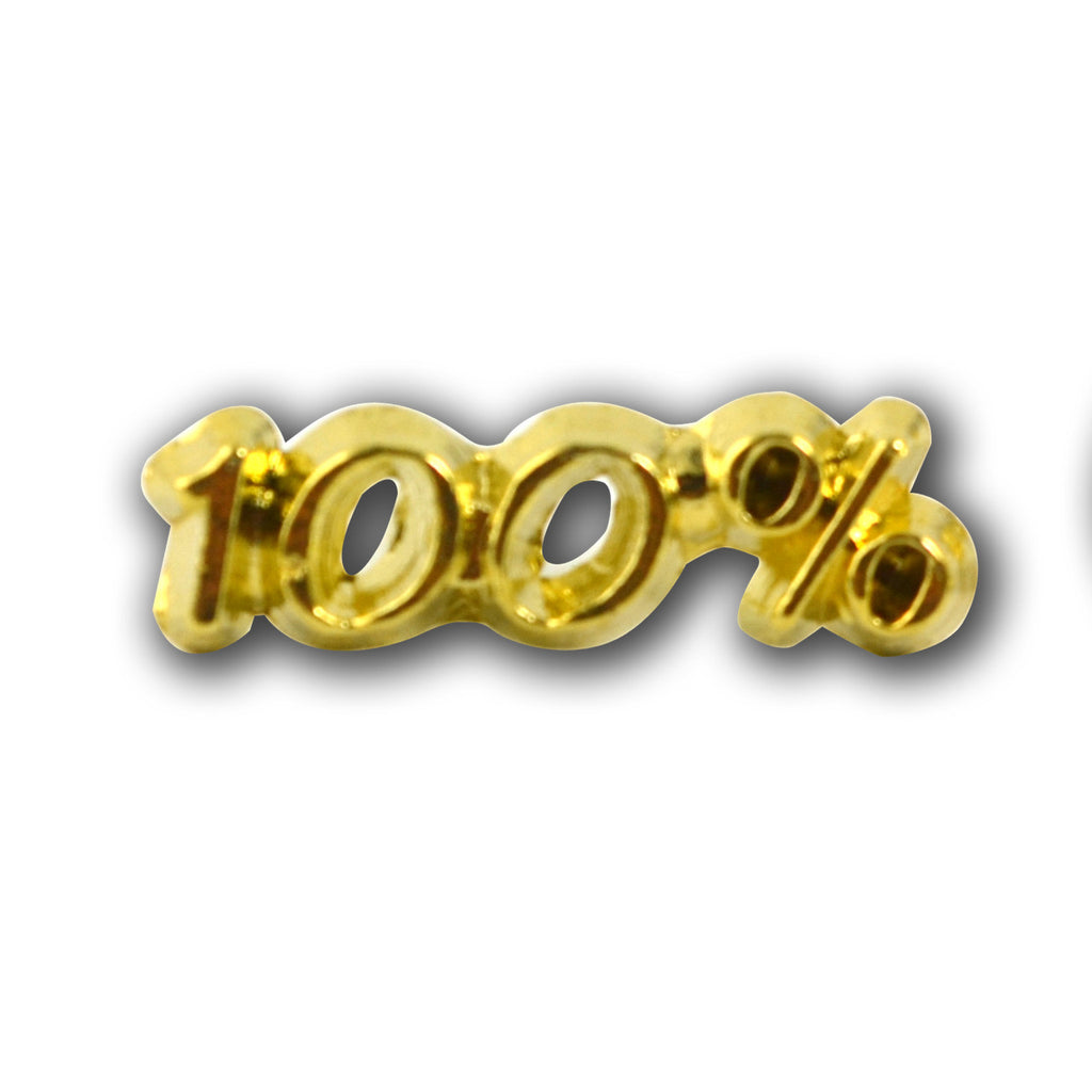 100 percent Lapel Pin